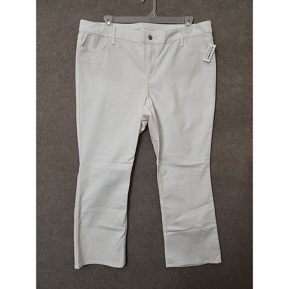 Old Navy WOW Bootcut Jeans Womens 20 Short White Stretch NEW - Picture 3 of 10